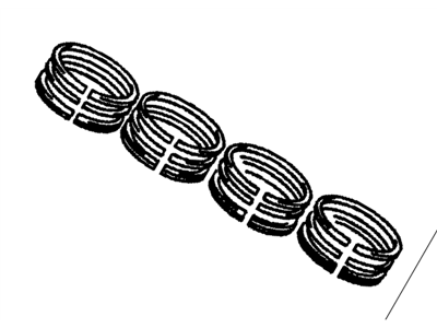 Chevy 94860027 Piston Ring Set
