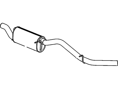 Chevy Silverado 3500 Muffler - 15229351