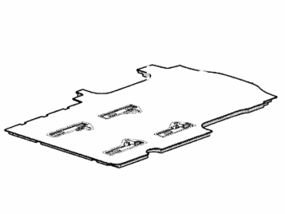 Chevy 84720383 CARPET,REAR FLOOR PANEL(EBONY)(INCLUDES ESCUTCHEONS AND INSULATOR)