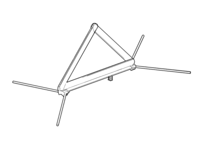 Chevy 93199658 REFLECTOR,DISABLED VEHICLE WARNING TRIANGLE(INCLUDES 8)