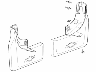 Chevy Silverado 1500 LTD Mud Flaps - 84109907