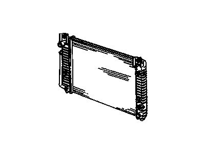 GMC 15849616 RADIATOR,(INCLUDES 2-11,14)(W/COOLER)(CORE SIZE 28 1/4 X 17 1/8 X 1)(CODE AJT)