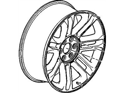 GM 9597225 Wheel, Alloy 9597225 GM Wheel, Alloy Illustration 1 of 1