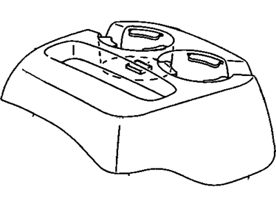 Chevy 15735252 HOLDER,FRONT FLOOR CUP(BLUE)