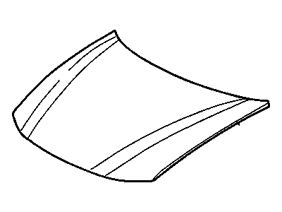 GM 12369173 Hood 12369173 GM Hood Illustration 1 of 1