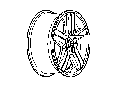 9597630 GM Wheel, Alloy Illustration 1 of 1