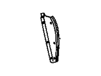 Chevy K20 Suburban Door Moldings - 14068267