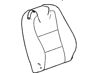 Chevy 23162177 COVER,PASSENGER SEAT BACK(BLACK)