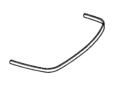 GM 14093030 Molding, Black 14093030 GM Molding, Black Illustration 1 of 1