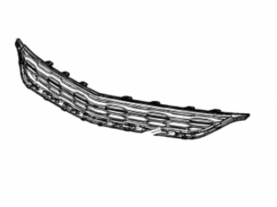 Chevy 84075613 GRILLE,FRONT UPPER(PART OF 1)(BLACK)(1.266)(SERVICEABLE COMPONENT OF GRILLE PKG 84188548)