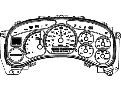 Chevy Silverado 2500 Instrument Cluster - 9363065