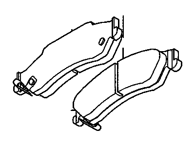 Chevy Tracker Brake Pads - 91177389