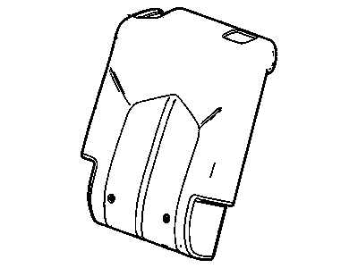 Cadillac 22796316 COVER,REAR SEAT BACK(TITANIUM)