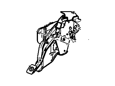 GM 20832044 Parking Brake Control 20832044 GM Parking Brake Control Illustration 1 of 1