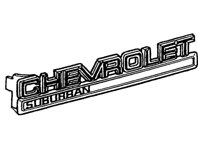 Chevy 15996486 Nameplate