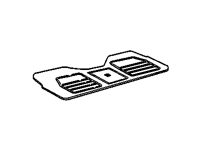 GM 12344964 Mat Package, Rear Floor 12344964 GM Mat Package, Rear Floor Illustration 1 of 1