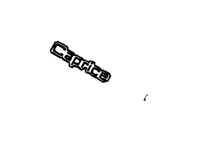 Chevy 20606498 Nameplate