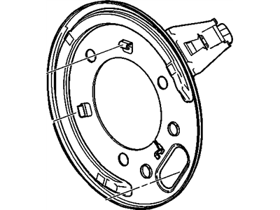 Cadillac CTS Brake Dust Shields - 88951984