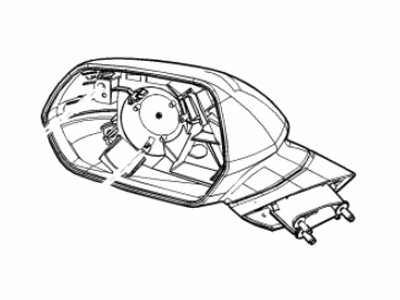 Chevy 84296198 MIRROR,OUTSIDE REAR VIEW(INCLUDES 2,3,5-9)(PAINT TO MATCH)