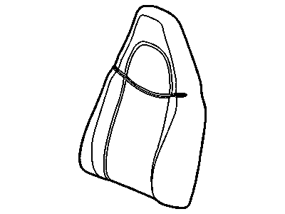 Chevy 19331409 COVER,PASSENGER SEAT BACK(PART OF 1)(PEWTER)