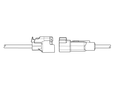 Cadillac 19300471 CONNECTOR KIT,ENGINE WIRING HARNESS(STARTER X1)(BLACK)(1-WAY FEMALE)(W/LEADS)(SIDE ELECTRIC CODE: M64)