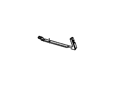 GM 15733873 Molding, Upper End Gate, Navy Blue, Lower 15733873 GM Molding, Upper End Gate, Navy Blue, Lower Illustration 1 of 1