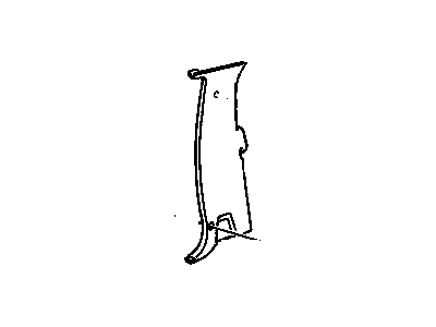 Chevy 15976163 Lock Pillar Trim
