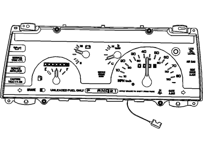 GM 16197011 Instrument Cluster 16197011 GM Instrument Cluster Illustration 1 of 1