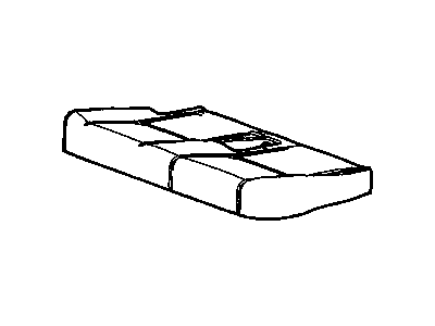 Cadillac 15939175 COVER,REAR SEAT CUSHION(EBONY/TITANIUM)