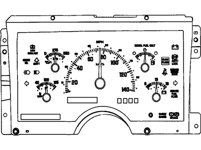 Chevy 16182455 Gauge Cluster