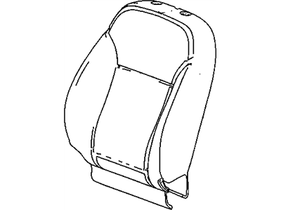 Buick 13348091 COVER,DRIVER SEAT BACK(BLACK)