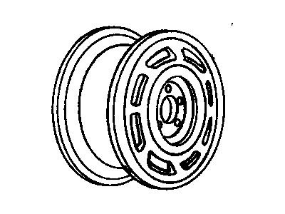 Oldsmobile 12535503 Wheel, Alloy
