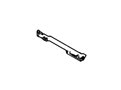 GM 15953043 Splash Shield Seal, Front Passenger Side 15953043 GM Splash Shield Seal, Front Passenger Side Illustration 1 of 1