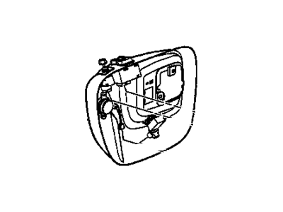 12377166 GM Plate, Door And End Gate Electrical, Blue, Front Illustration 1 of 1
