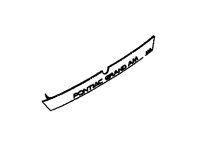 GM 22573379 Applique, Rear 22573379 GM Applique, Rear Illustration 1 of 1
