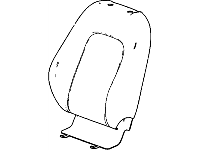 Chevy 94509787 COVER,FRONT SEAT BACK(BLACK)