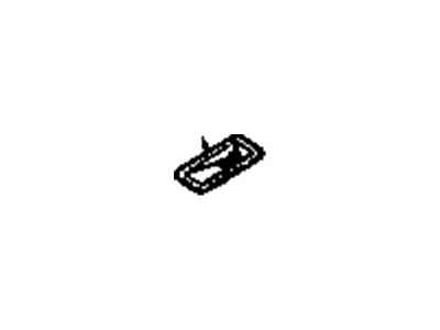 Chevy 10349083 BEZEL,3RD ROW SEAT ANCHOR PLATE(GRAY)(3RD ROW, RIGHT SEAT, LH FRONT LEG)
