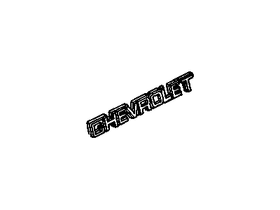 GM 20481576 Nameplate, Rear 20481576 GM Nameplate, Rear Illustration 1 of 1
