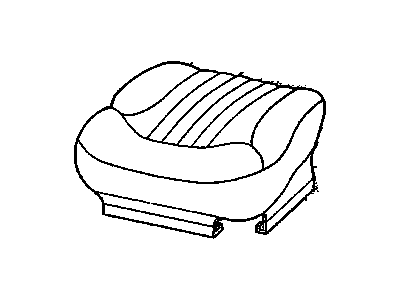 GMC 12479576 COVER,DRIVER SEAT CUSHION(2ND DESIGN;VINYL SEAT CUSHION COVER FACING;1ST DESIGN SEE 12377600)(GRAPHITE)