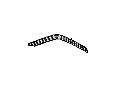 22567308 GM Drip Molding, Black, Passenger Side Illustration 1 of 1