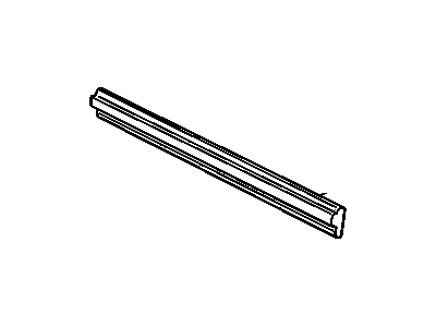 20635212 GM Body Side Molding, Black, Front Center Outer Passenger Side Illustration 1 of 1