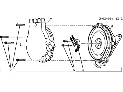 Pontiac Distributor - 19212299