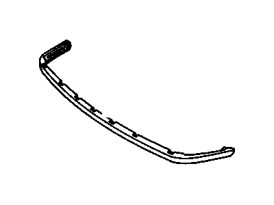 GM 22595300 Lower Extension, Black, Front 22595300 GM Lower Extension, Black, Front Illustration 1 of 1