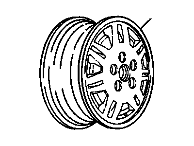 Chevy 12505821 Wheel, Alloy