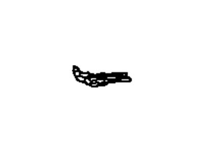 20163376 GM Corner Gutter, Rear Passenger Side Illustration 1 of 1