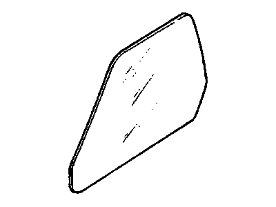 GMC 15960878 Door Glass