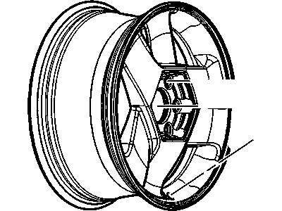 GMC 9595947 Wheel, Alloy
