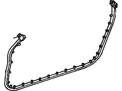 GM 17986019 Weatherstrip, Driver Side 17986019 GM Weatherstrip, Driver Side Illustration 1 of 1