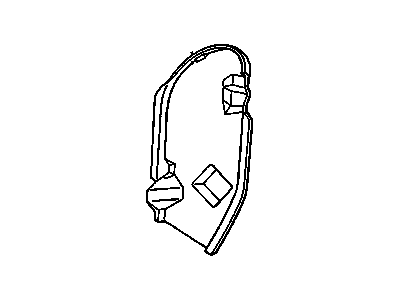 Oldsmobile 22512169 Filler Neck Baffle