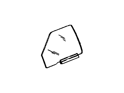 GMC 15960877 Door Glass